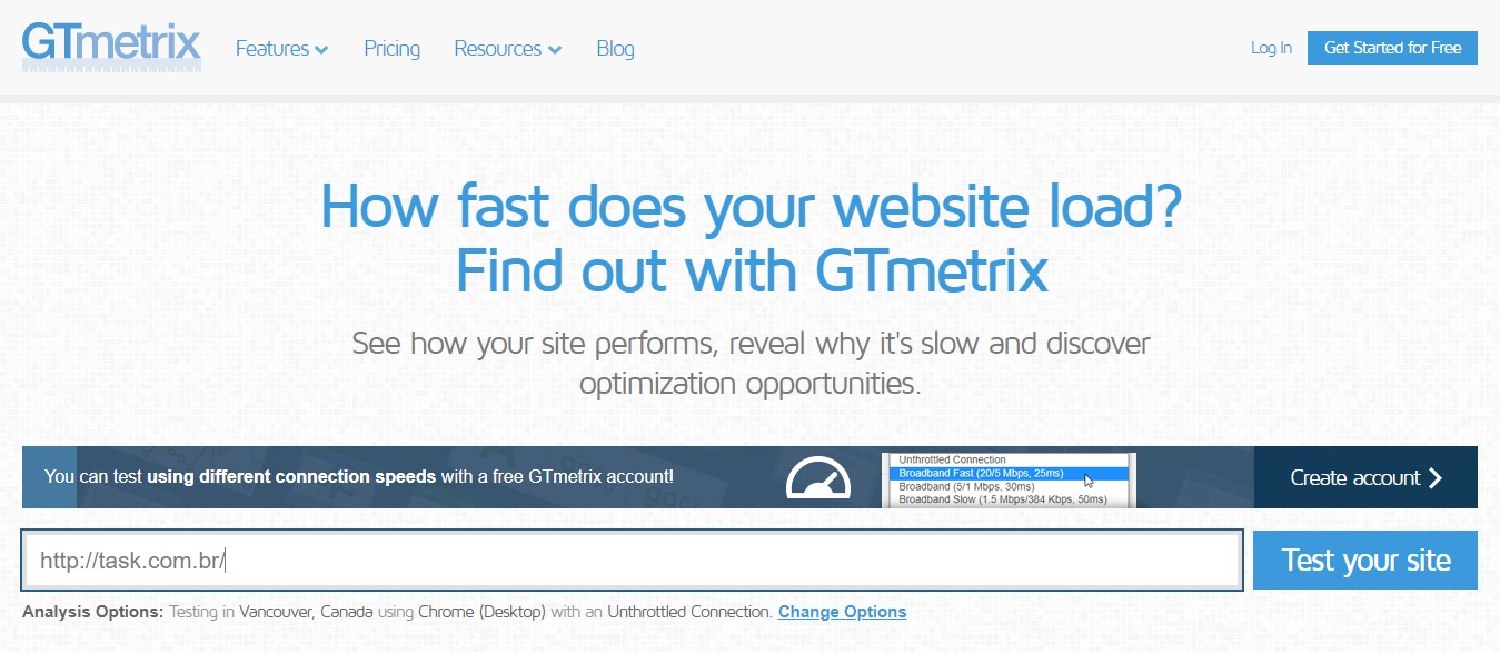 GTmetrix: como medir seu site com a ferramenta